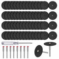 Cutting Wheel Set for Dremel Rotary Tool, 60pcs Rotary Tool Cut Off Wheel 1-1/4'' Reinforced Fiberglass Cut Off Wheels with 8pcs Mandrels for Cutting Metal, Wood, Stone
